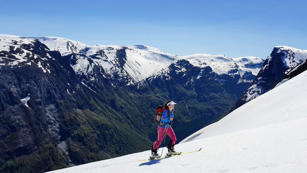 ski tur i Nærøyfjorden