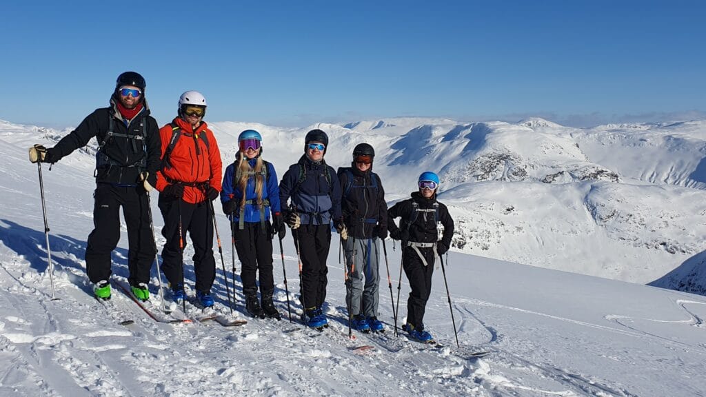 Bedriftsgruppe på topptur